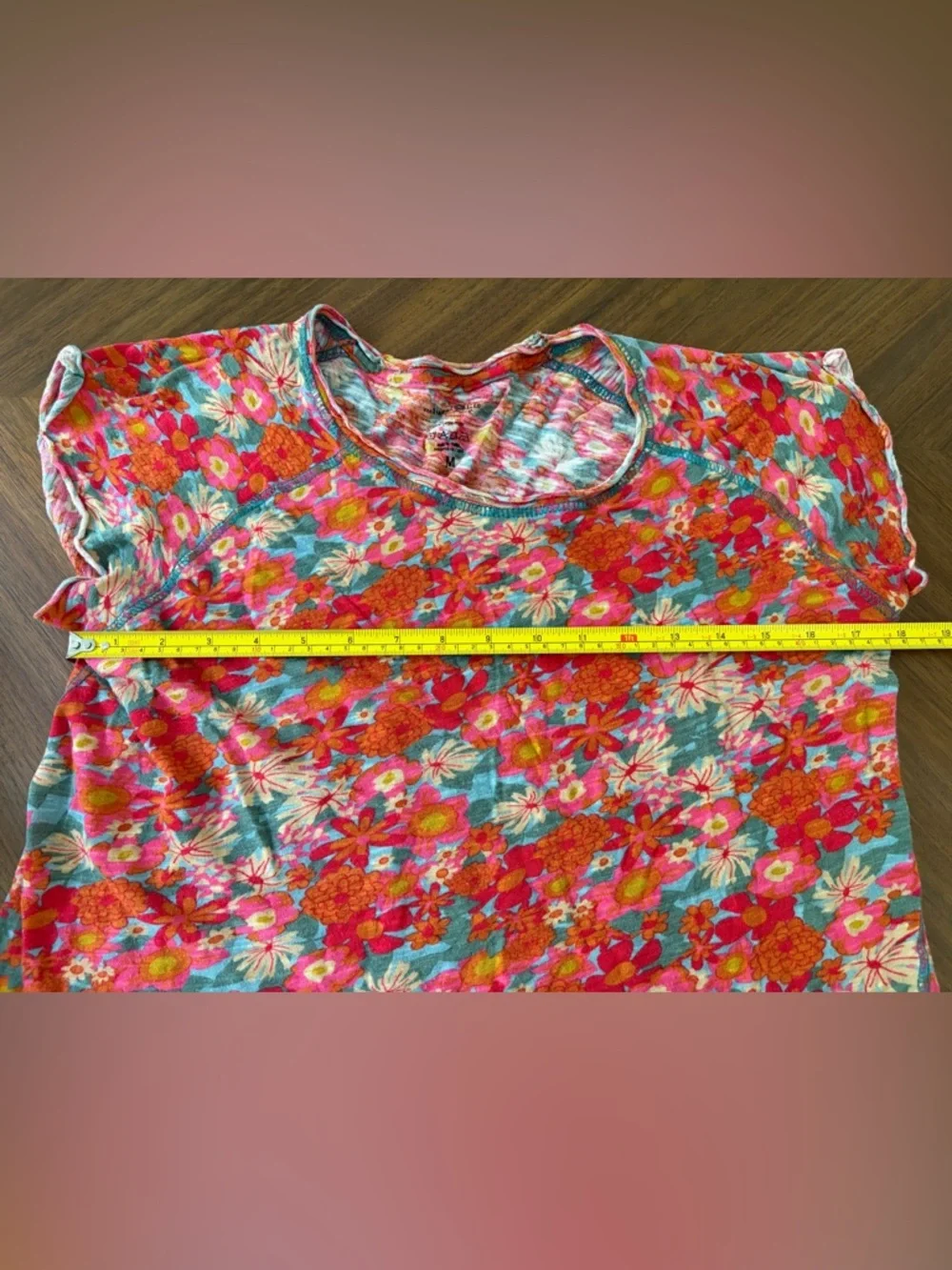 Natural Life Floral Tee Lot Of 2 Boho Cottagecore Fairy Grunge 100% Cotton M - Picture 5 of 12